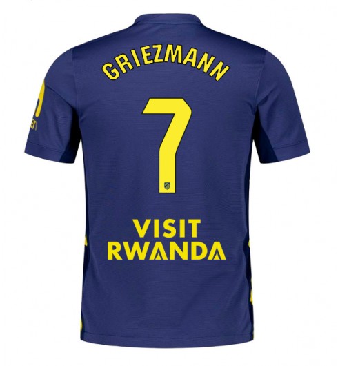 Moške Nogometnih dresov Atletico Madrid Antoine Griezmann #7 Gostujoči 2025-26 Kratki rokavi Moške Nogometnih dresov Atletico Madrid Antoine Griezmann #7 Gostujoči 2025-26 Kratki rokavi